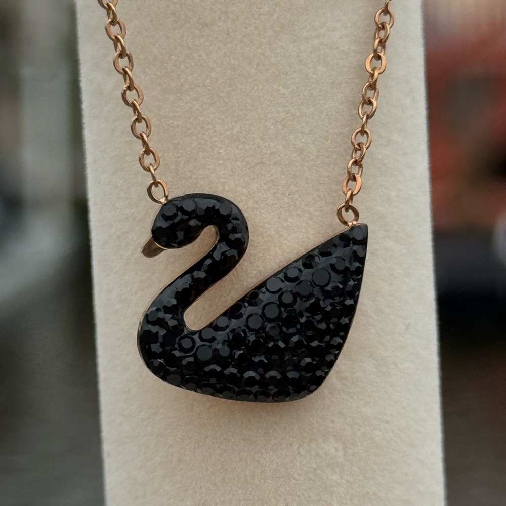 Elegant Black Gemstone Necklace